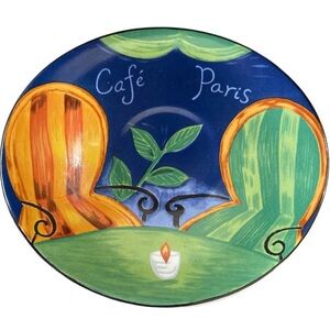 Vintage Sango Cafe Paris Saucers 4914 Discontinued Set Of 4 DW/OV Safe 1994